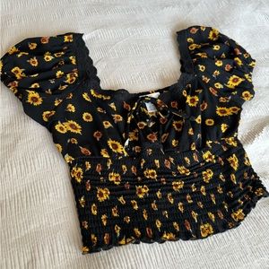 Sunflower crop top